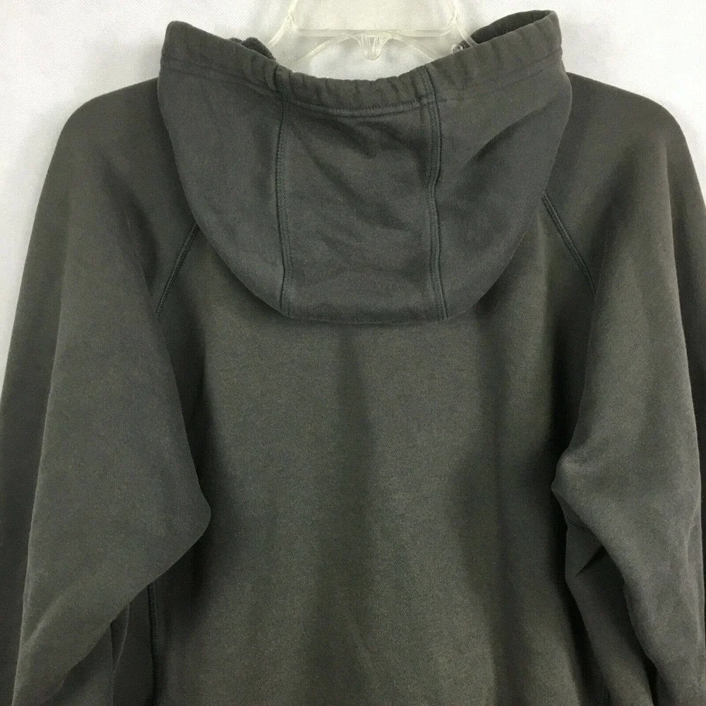 Adidas‎ Sweatshirt Mens Sz Medium Gray Hoodie Cotton Blend Pullover Logo